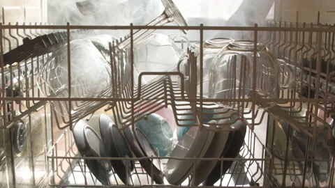 View from the Dishwasher 4K Video stock 157400797
