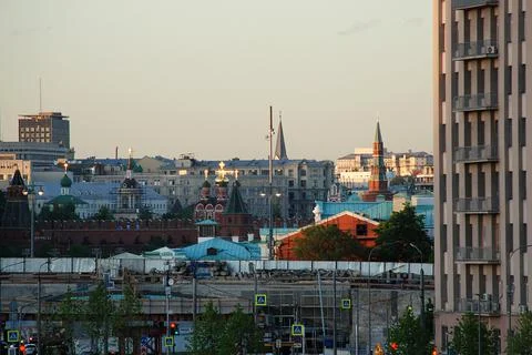 View into the distance of Moscow Stock Photos