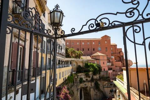 View of the distinct in Monte Di Dio, old and elegant district in Naples Stock Photos