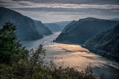 View of Djerdap gorge Stock Photos