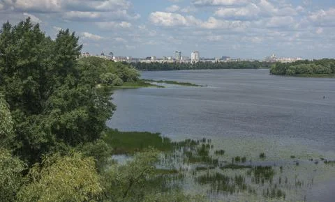 View of the Dnieper River Stock Photos