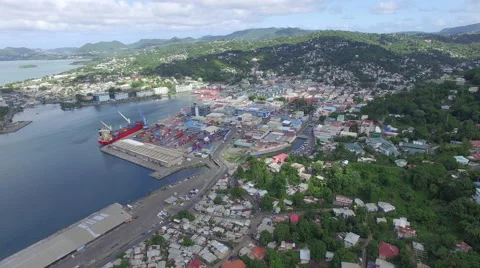 View of docks in bay Stock Footage 63454224