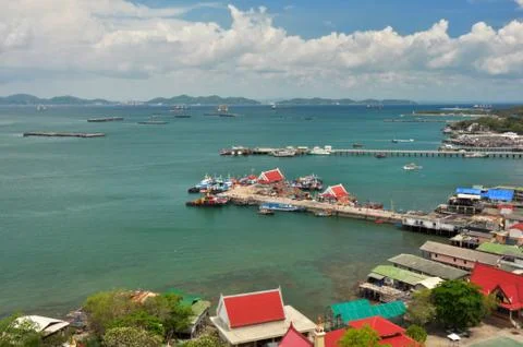 View of the docks, Thailand Stock Photos
