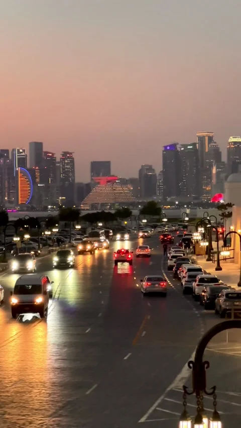 View at Doha Old Port, Doha, Qatar- January 03, 2026 Stock Footage 325903104