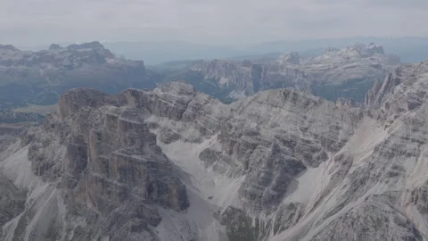 View on Dolomites from above Stock Footage 320345521