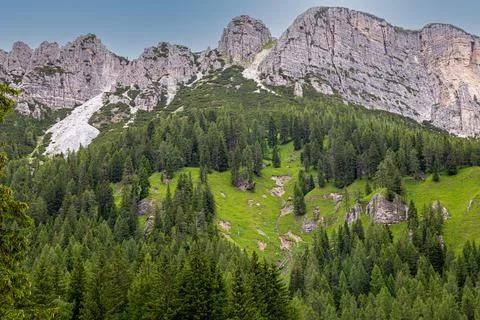 View of the Dolomites Stock Photos