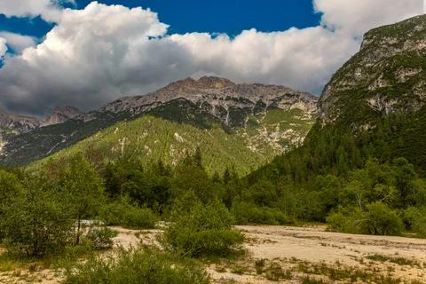 View of the Dolomites Stock Photos