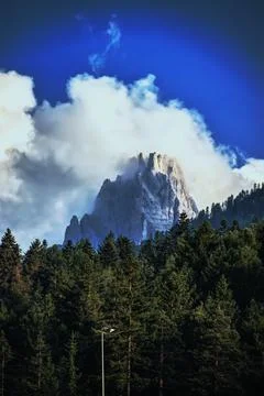 View of the Dolomites. Stock Photos