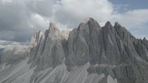 View of the Dolomites, Sass de Putiza, from the Erbe Pass, Italy Stock Footage 291524740