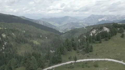 View of the Dolomites, Sass de Putiza, from the Erbe Pass, Italy Stock Footage 291526585