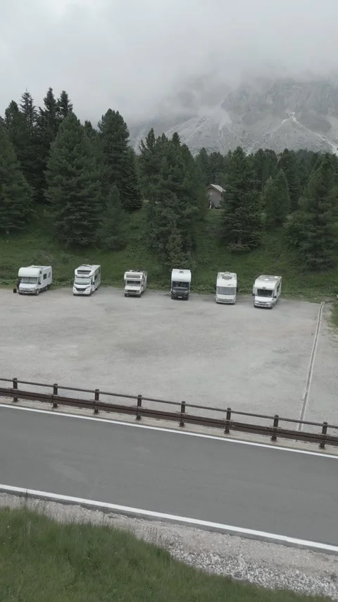 View of the Dolomites, Sass de Putiza, from the Erbe Pass, Italy Stock Footage 292913141