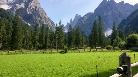 View of dolomites in summer Stock Footage 109307303