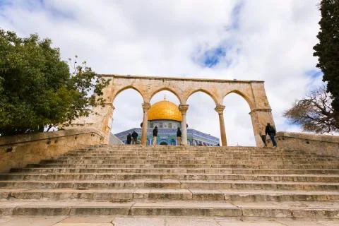 View of the Dome Of The Rock. Stock Photos