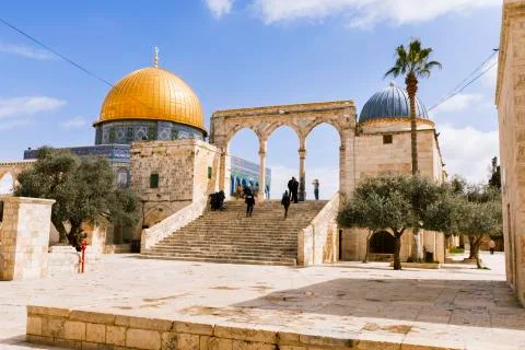 View of the Dome Of The Rock. Stock Photos