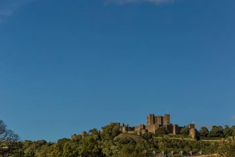 View on Dover castle in summer Foto stock