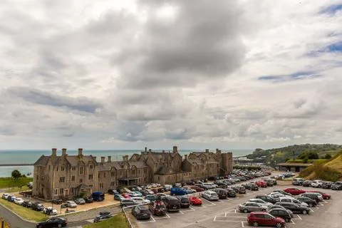 View on Dover castle in summer Foto stock