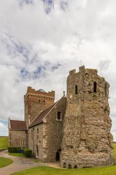 View on Dover castle in summer Stock-Fotos