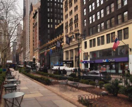 View down 40th Street Stock Photos