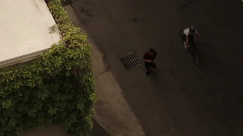 View down below a bridge Stock Footage 145737580