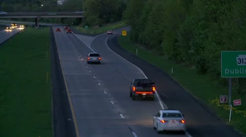 View down exit Stock Footage 8557939