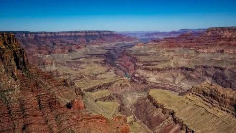 View down the Grand Canyon from the South Rim at Lipan Point Foto stock