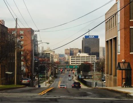 View down Harrison Street Stock Photos