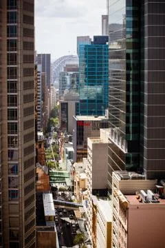 View Down Pitt St Stock Photos