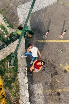 View down from some construction Stock Photos