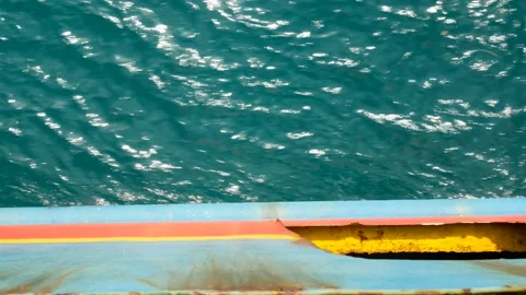 View down on water from ferry Stock Footage 157950673