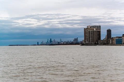 View of downtown Chicago. Stock Photos