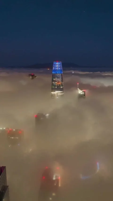 View of downtown city Stock Footage 270164576