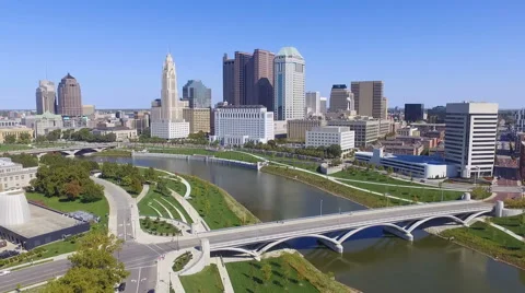View of Downtown Columbus, Ohio Stock Footage 68514059