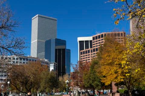 View from  downtown Denver Stock Photos
