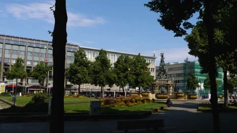 View of downtown Mannheim Vídeo Stock 137536696