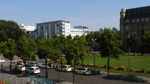 View of downtown Mannheim Stock Footage 137536732