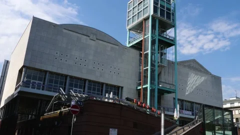 View of downtown Mannheim Vídeo Stock 137536857