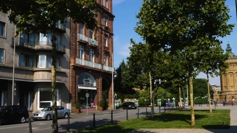View of downtown Mannheim Stock Footage 137537170