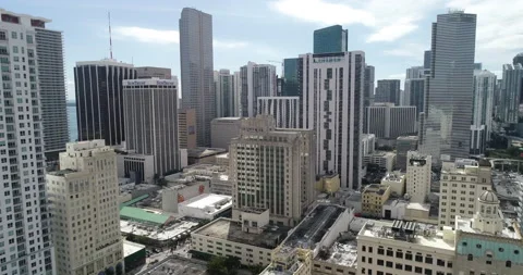 View of downtown Miami Stock Footage 149110304