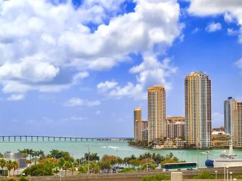 View of downtown Miami Stock Photos