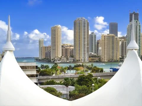 View of downtown Miami Stock Photos
