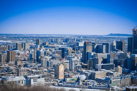 View of downtown (Montreal) Stock Photos