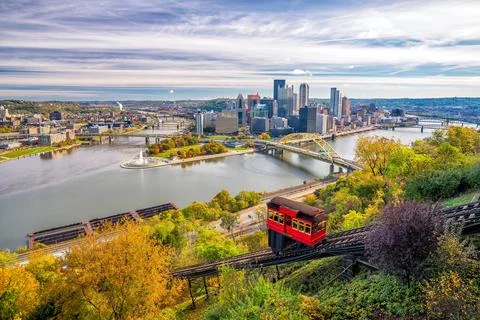 View of downtown Pittsburgh Stock Photos