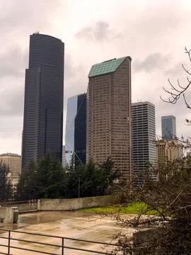 A view of downtown Seattle. 库存照片