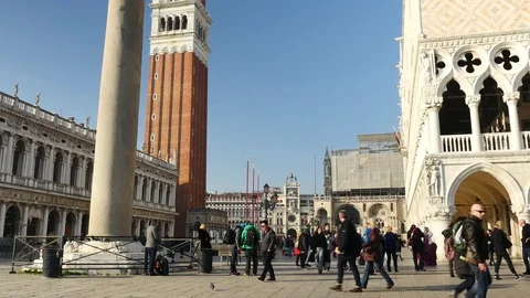 View of downtown Venice. Stock Footage 72693661