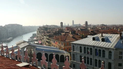 View of downtown Venice. Stock Footage 72695377