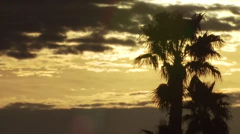 View of dramatic sky at sunset, Canada Stock Footage 60690938