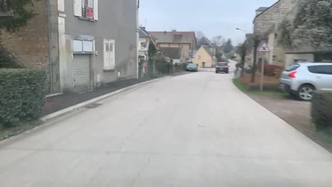 View From The Drive Cabin Of The Bus Or Truck. France. Stock Footage 195830778