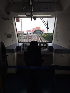 View from the driver's room of a train Stock Photos
