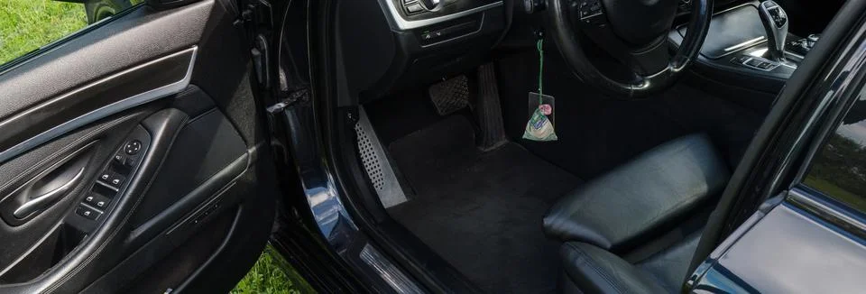 View of the driver's seat Stock Photos