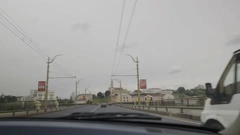 View From A Driving Car Stock Footage 201251743